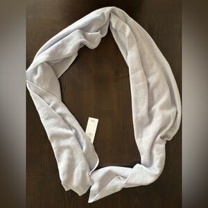 NWT EILEEN FISHER Airy Recycled Cashmere Scarf/Wrap $218 Blue Gray